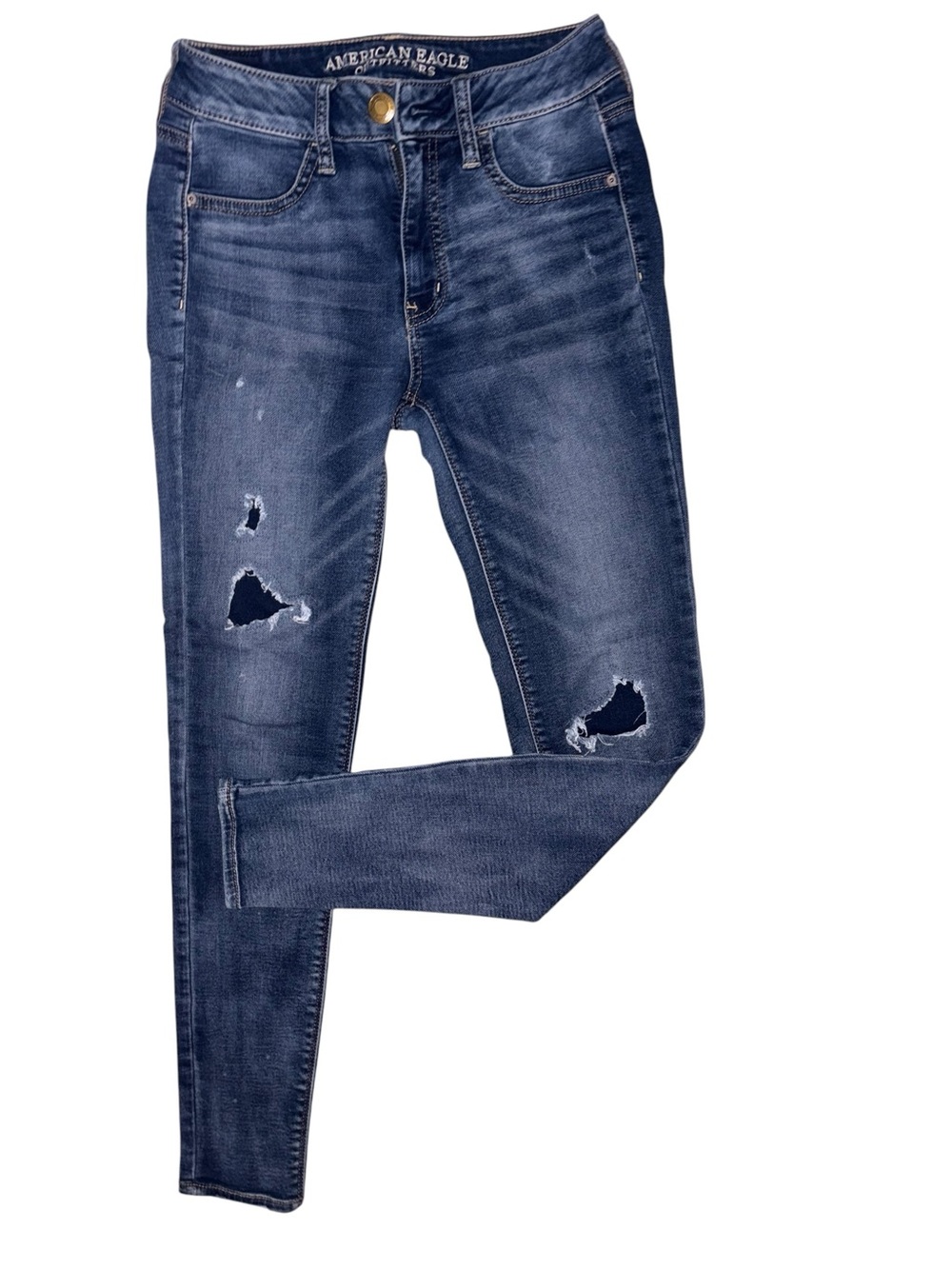 American Eagle Outfitters Dark and Medium Blue Stretch Jeans